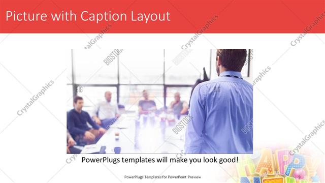 Picture with Caption presentation slide layout