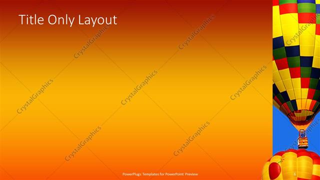 Title Only presentation slide layout