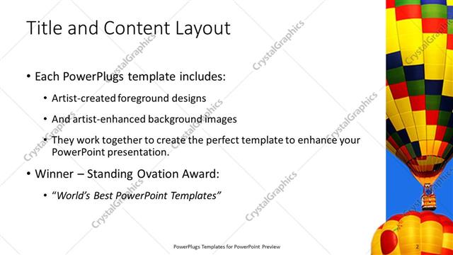 Title and Content presentation slide layout