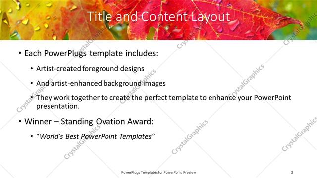 Title and Content presentation slide layout