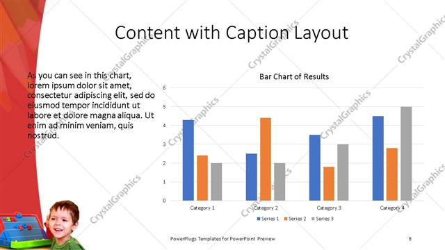 Content with Caption presentation slide layout