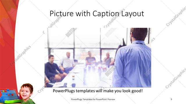 Picture with Caption presentation slide layout