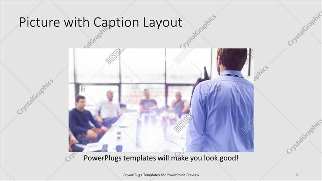 Picture with Caption presentation slide layout