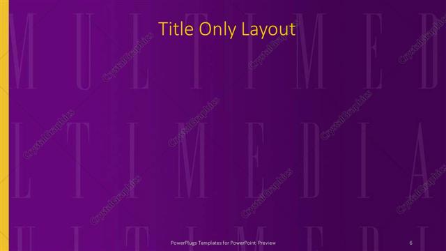 Title Only presentation slide layout