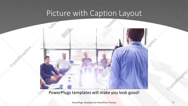 Picture with Caption presentation slide layout