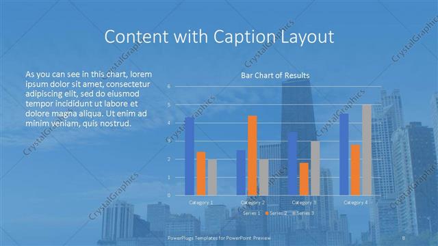 Content with Caption presentation slide layout