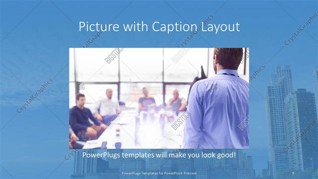 Picture with Caption presentation slide layout