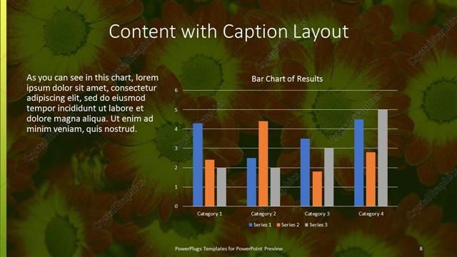 Content with Caption presentation slide layout