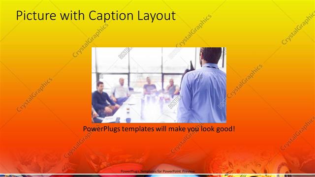 Picture with Caption presentation slide layout