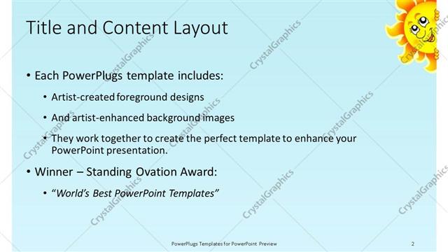 Title and Content presentation slide layout