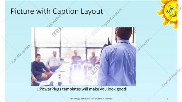 Picture with Caption presentation slide layout