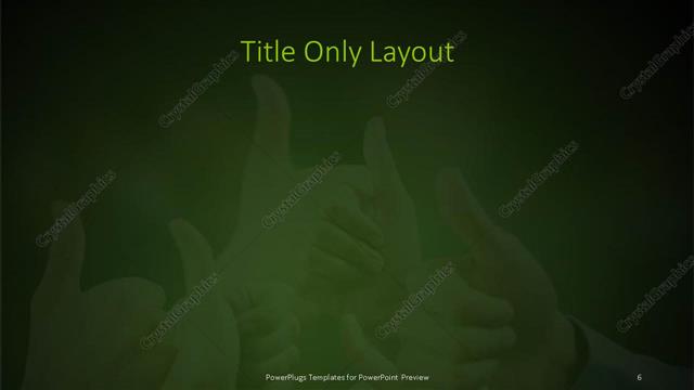 Title Only presentation slide layout