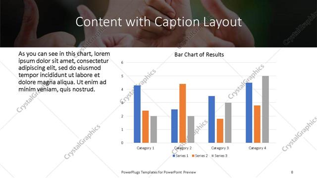 Content with Caption presentation slide layout