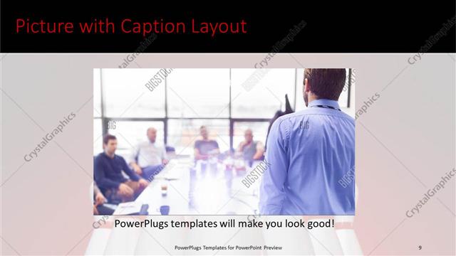 Picture with Caption presentation slide layout