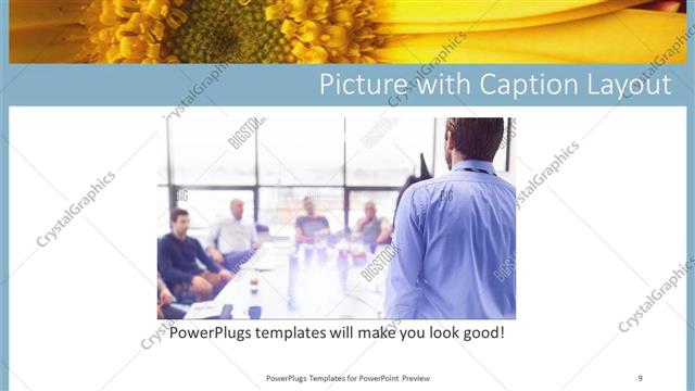 Picture with Caption presentation slide layout