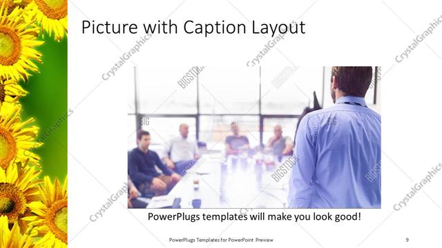 Picture with Caption presentation slide layout