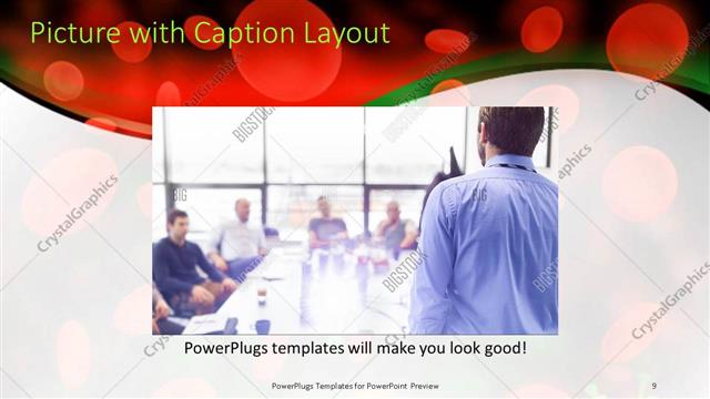 Picture with Caption presentation slide layout