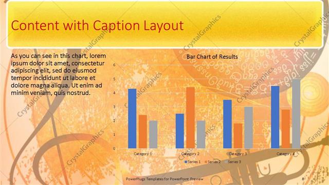 Content with Caption presentation slide layout