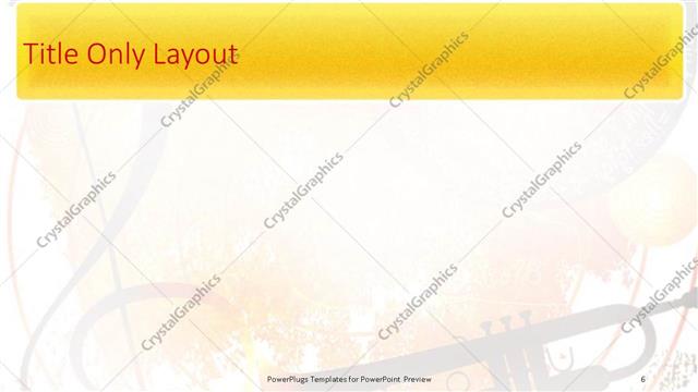 Title Only presentation slide layout