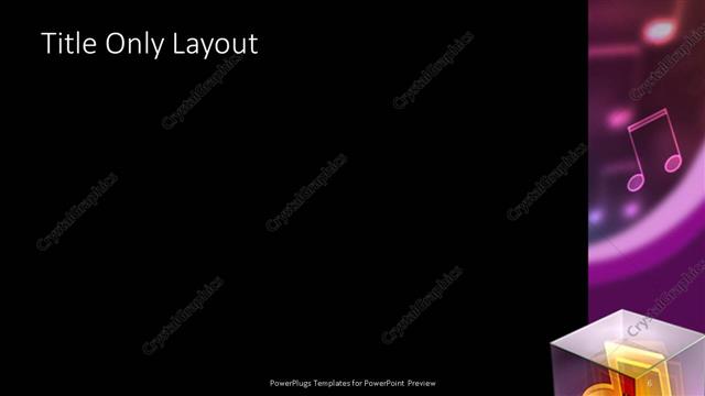 Title Only presentation slide layout