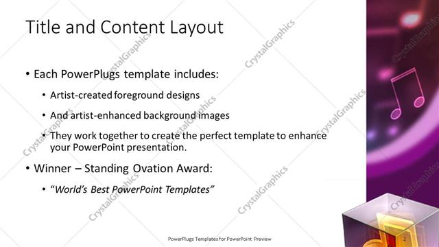 Title and Content presentation slide layout