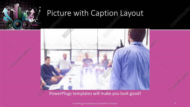 Picture with Caption presentation slide layout