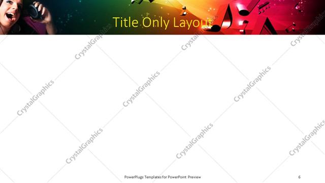 Title Only presentation slide layout