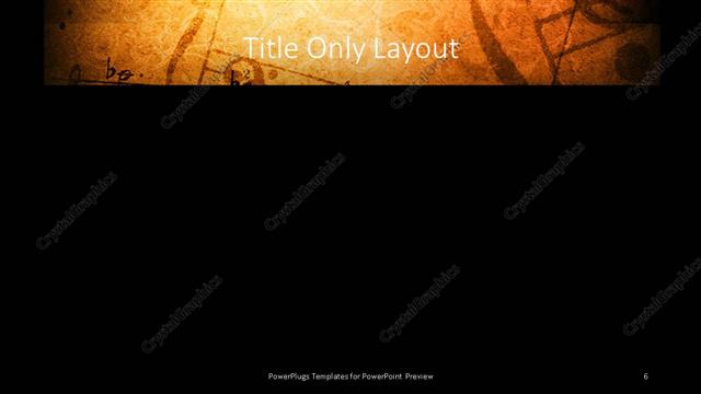 Title Only presentation slide layout