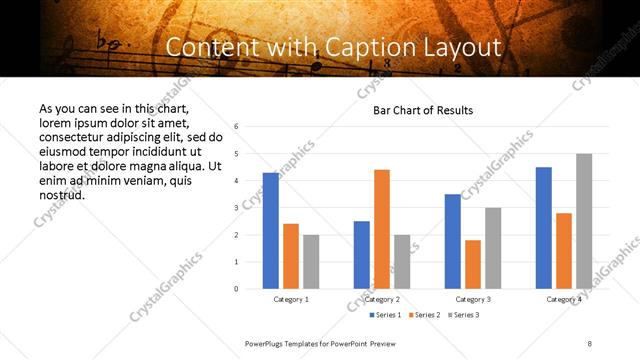 Content with Caption presentation slide layout