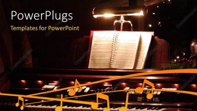  Presentation with music - A music night with blackish background