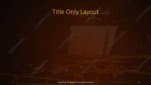 Title Only presentation slide layout