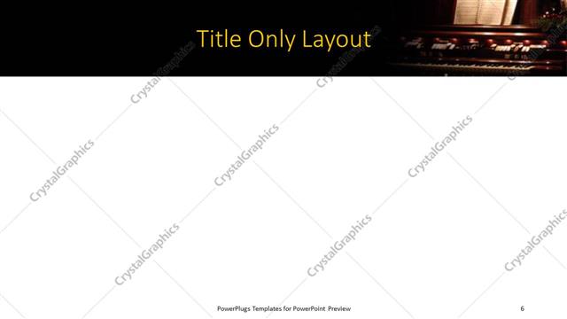 Title Only presentation slide layout