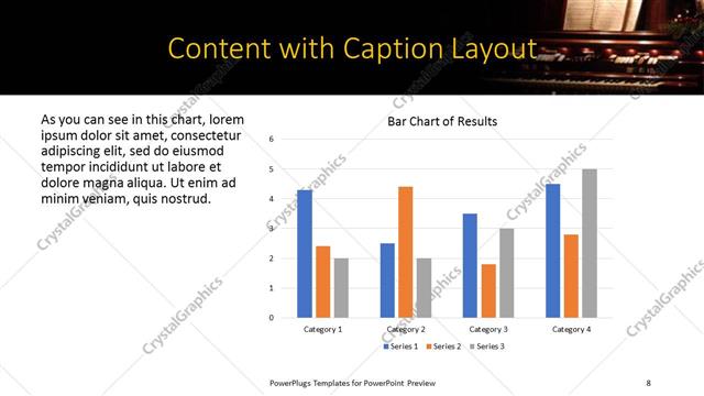 Content with Caption presentation slide layout