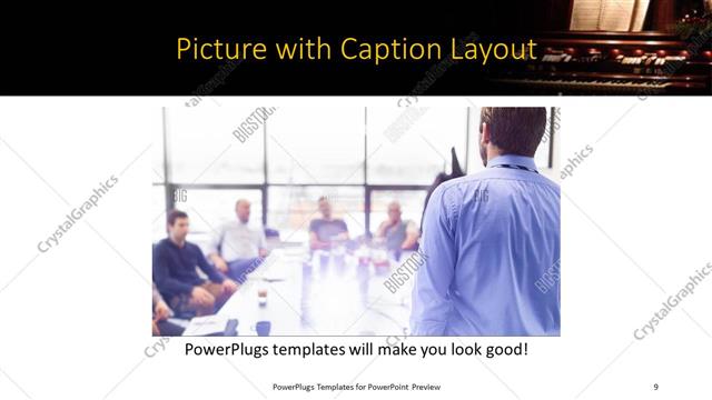 Picture with Caption presentation slide layout