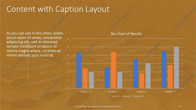 Content with Caption presentation slide layout