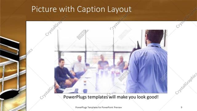 Picture with Caption presentation slide layout