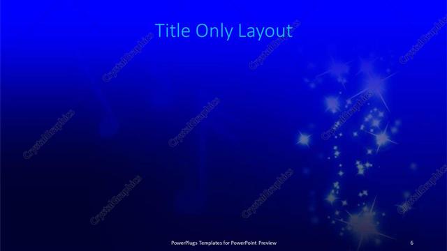 Title Only presentation slide layout