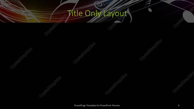 Title Only presentation slide layout