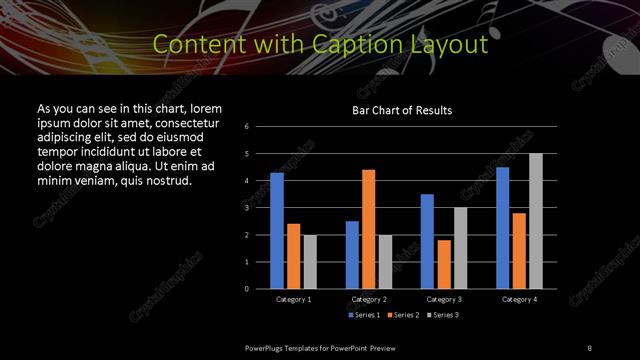Content with Caption presentation slide layout