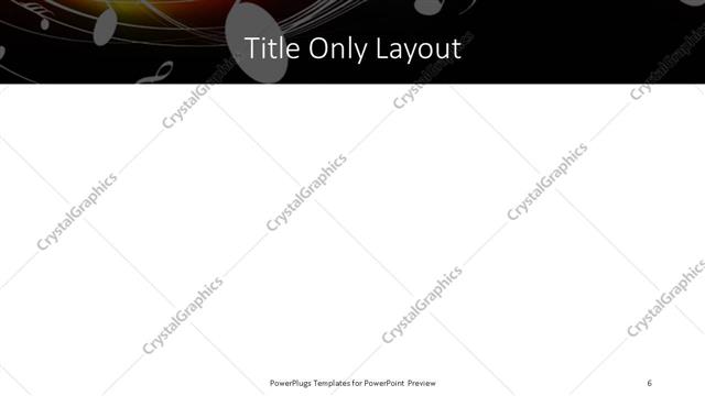 Title Only presentation slide layout