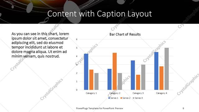 Content with Caption presentation slide layout