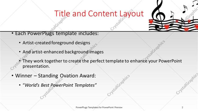 Title and Content presentation slide layout