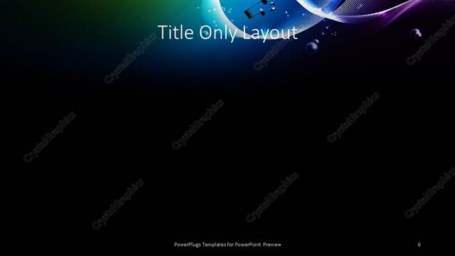 Title Only presentation slide layout