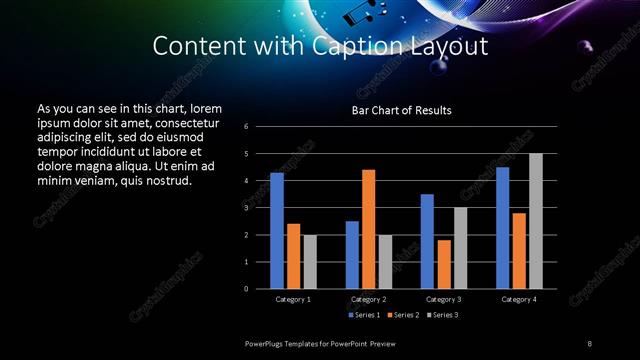Content with Caption presentation slide layout