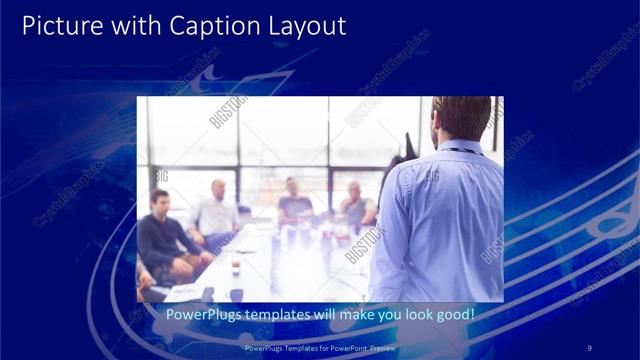 Picture with Caption presentation slide layout