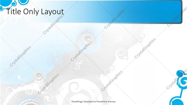 Title Only presentation slide layout