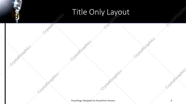 Title Only presentation slide layout