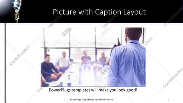 Picture with Caption presentation slide layout