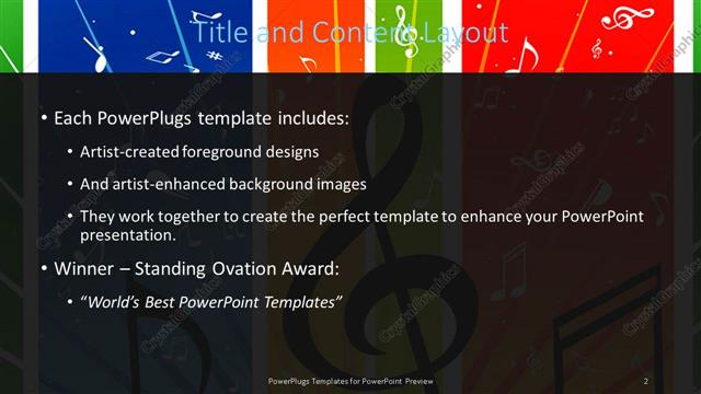Title and Content presentation slide layout