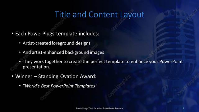 Title and Content presentation slide layout
